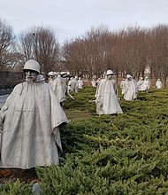 The Korean War Memorial in Washington, D.C