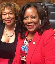 Carol McGruder and Dr. Valerie Yerger representing AATCLC at the 2 part-hearing