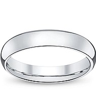 14Kt White Gold 4 mm Wedding Band