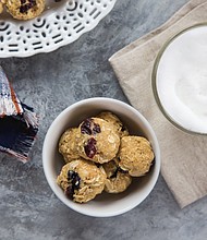 Harvest Fruit and Oat Energy Bites/Photo courtesy of Emily Caruso of Jelly Toast on behalf of Milk. Love What’s Real