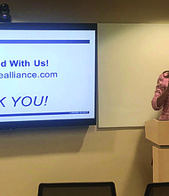 A 5th Ward Monthly Meeting was recently hosted by Alderman Leslie Hairston at La Rabida Children’s Hospital. Photo Credit: Katherine Newman