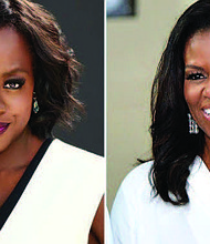 Viola Davis (left) Michelle Obama (right)