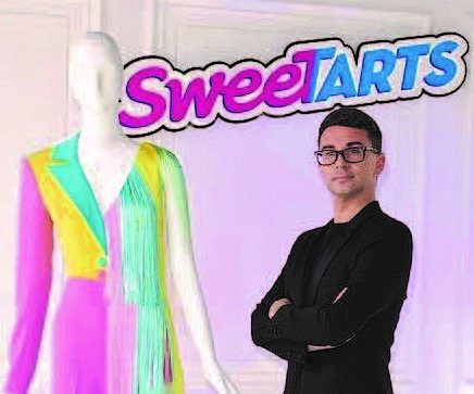 Fashion designer Christian Siriano celebrates the “freedom to be more than one thing” with a custom-designed SweeTARTS-inspired couture design unveiled recently in New York, NY.