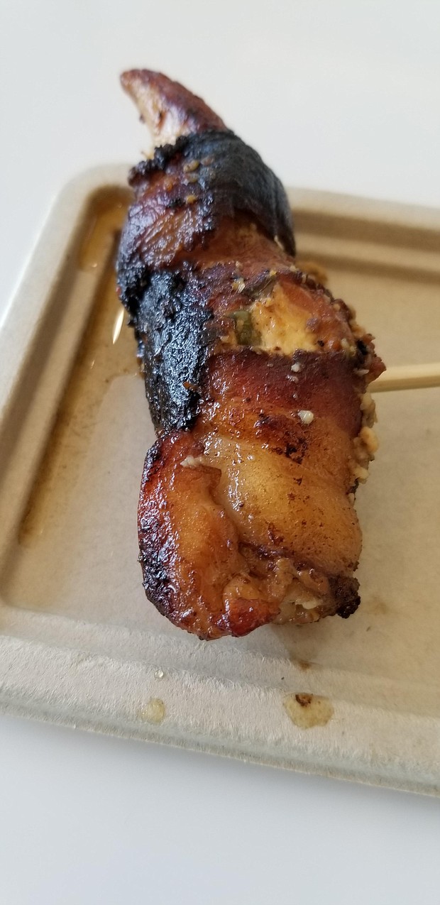 BB’s Tex Orleans Café bacon wrapped chicken skewers
