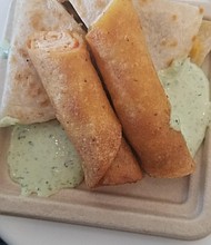Gringo's chicken quesadillas and  taquitos