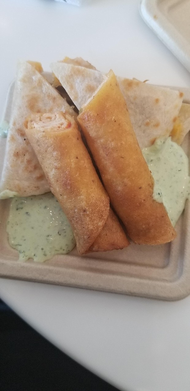 Gringo's chicken quesadillas and  taquitos