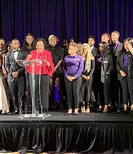 PVAMU President Dr. Ruth Simmons with the PV Ambassadors