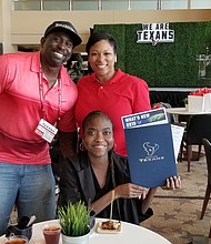 Style Sports Team - Managing Editor Jo-Carolyn Goode, Sports Editor Brian Barefield, and Tailgate Expert Natasha Gransberry