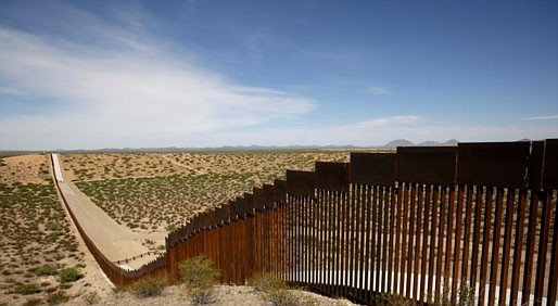 New bollard-style U.S.-Mexico border fencing is seen in Santa Teresa, New Mexico/Reuters