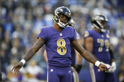 "Not bad for a running back," Jackson said when asked about his five-touchdown performance in the season opener. "Not bad for a running back," Jackson said when asked about his five-touchdown performance in the season opener.