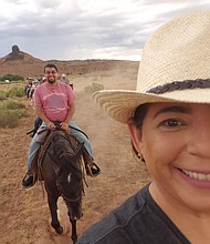 Horseback riding with some new friends!