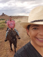 Horseback riding with some new friends!