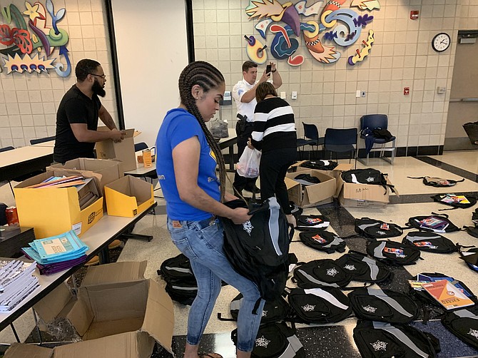 This Year CPD Superintendent Eddie Johnson Donated The Bags.  Photo Courtesy of dwilliamspr.