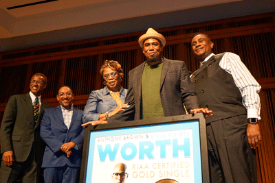 Seated at a piano on the stage of Morgan State University’s Recital Hall, gospel singer Anthony Brown of Anthony Brown ... Seated at a piano on the stage of Morgan State University’s Recital Hall, gospel singer Anthony Brown of Anthony Brown ...