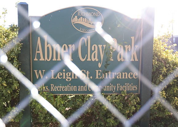 Construction fencing now surrounds most of Abner Clay Park in Jackson Ward as a long-awaited facelift begins on the park ...