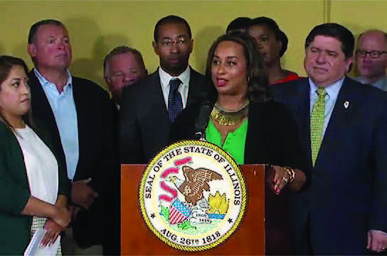 Illinois State Senator Toi Hutchinson will soon resign from her elected office to take on the role of overseeing the state’s newly legalized recreational marijuana program. Photo Credit: Provided by the Office of Illinois State Senator Toi Hutchinson