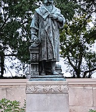 Columbus statue in Byrd Park