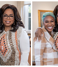 Oprah Winfrey with (L) Lupita Nyong'o (R) Cynthia Erivo/
Photo Credit: Harpo, Inc./Huy Doan