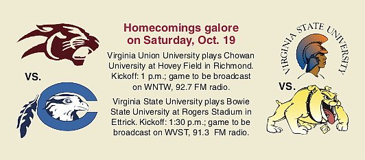 Virginia State University has won five straight games with a relatively soft schedule. On Saturday, Oct. 19, easy street ends.