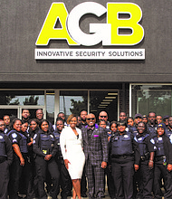 John and Dr. Denitra Griffin (center), owners of AGB Investigative Services, recently celebrated the opening of their new, 16,000-square-foot facility in Chicago’s Auburn-Gresham neighborhood with a ribbon-cutting ceremony. Photos Credit: Carl R. Ankrum