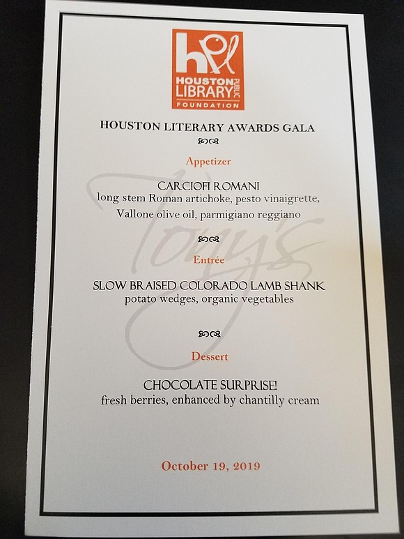 Over the weekend, the winner of the 2019 Readers’ Choice Award was announced at the inaugural Houston Literary Awards Gala. …