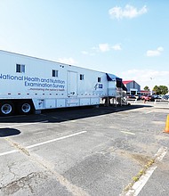 Mobile examination trailers are set up in the parking lot of Celebration Church & Outreach Ministry on Midlothian Turnpike in South Side as part of the National Health and Nutrition Examination Survey. Richmond was one of 15 cities selected to help understand the nutrition and health status of people in the United States.