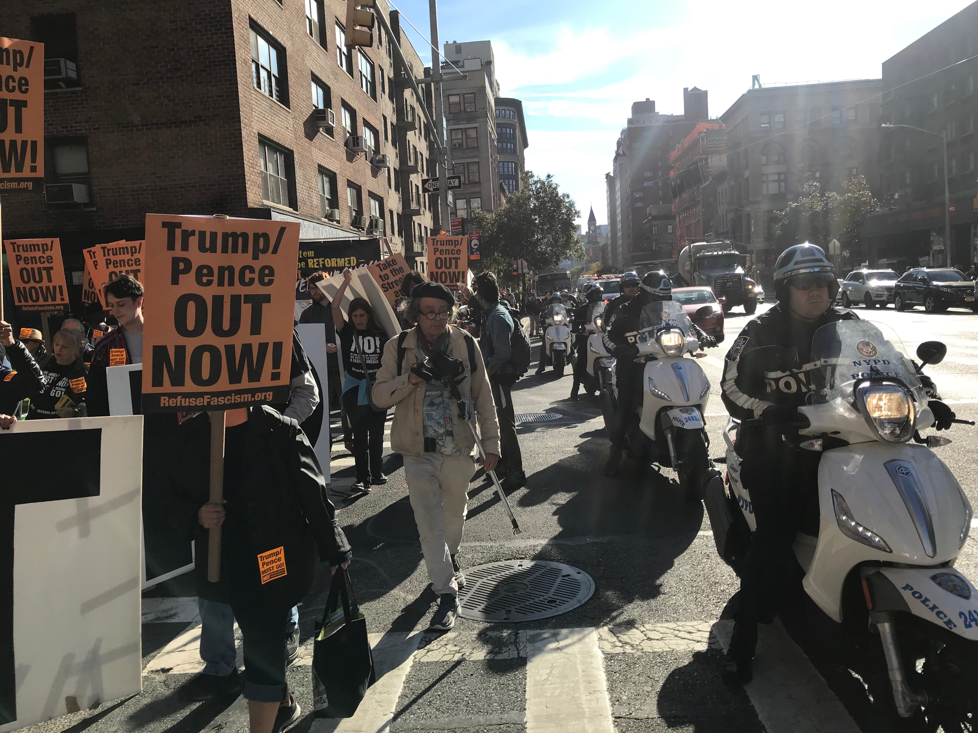 ‘Trump/Pence Must Go!’ Echoed On The Streets Of Manhattan | New York ...