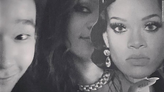 Hong Kong billionaire Eric Tse with Rihanna in a photo posted in September 2017.