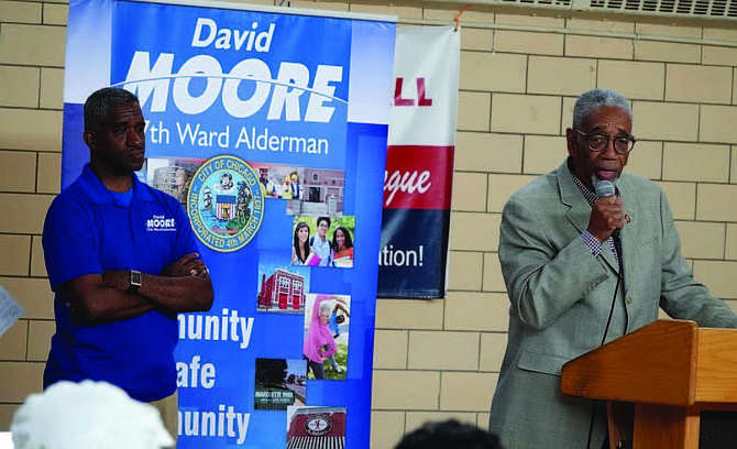 17th Ward Alderman, David Moore, recently invited several elected officials to address residents at his Fall Quarterly Community Meeting. Photo Credit: Provided by the Office of 17th Ward Alderman David Moore