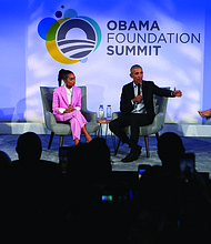 Former U.S. President Barack Obama recently returned to Chicago to host the Obama Foundation Summit at the Illinois Institute of Technology. Photo Credit: The Obama Foundation