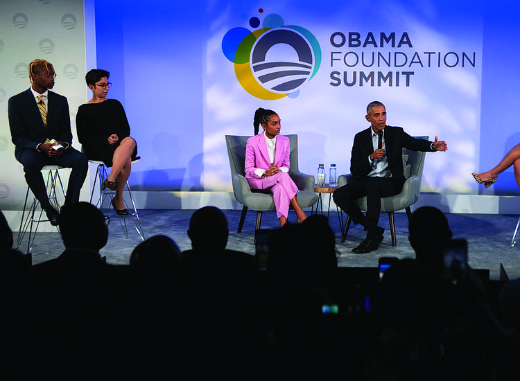 PRESIDENT BARACK OBAMA RETURNS TO CHICAGO FOR OBAMA FOUNDATION SUMMIT
