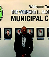 President of the Village of Hazel Crest, Vernard L. Alsberry Jr. (pictured), recently celebrated the grand opening of the Vernard L. Alsberry Jr. Municipal Center located on 3601 183rd St. in Hazel Crest. Photo Credit: Katherine Newman