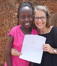 Authors Meredith Davis and Rebekah Uwitonze