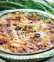 Potatoes Au Gratin with Fennel and Olives