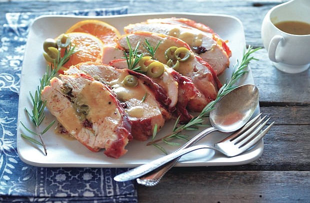 Prosciutto-Wrapped Stuffed Turkey Breast