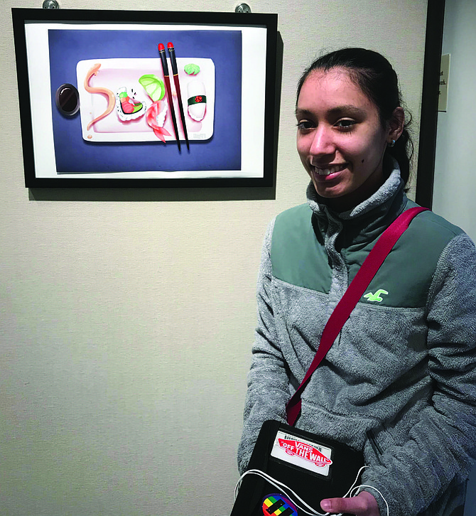 Jennifer Soto (pictured) recently became the first Hillcrest Highschool student to receive a 5, the highest possible score, on the Advanced Placement Art & Design Exam. Photo Credit: Provided by Jamilah Adebesin-Mason