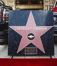 CHEVROLET SUBURBAN RECOGNIZED BY FILM INDUSTRY, GETS HOLLYWOOD STAR.