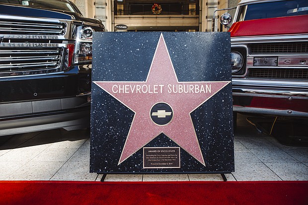 CHEVROLET SUBURBAN RECOGNIZED BY FILM INDUSTRY, GETS HOLLYWOOD STAR.