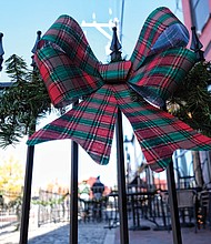 Holiday adornment in Shockoe Bottom