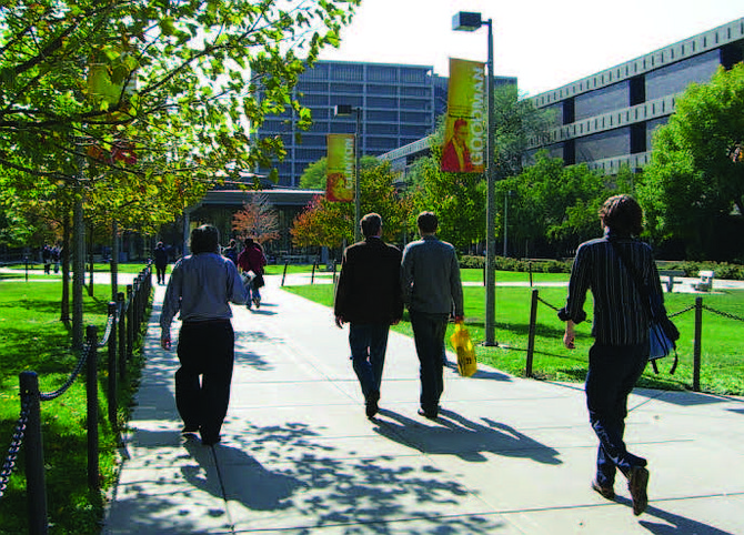 Four University of Illinois at Chicago (UIC) researchers have been recognized as American Association for the Advancement of Science fellows. Pictured in the photo, is UIC’s East Campus.