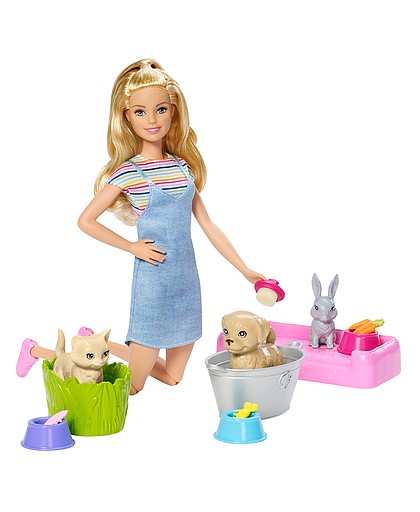Barbie Plan 'n' Wash Pets Doll and Playset, $19.99