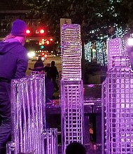 Ice sculpting at Discovery Green_photo by Jo-Carolyn Goode