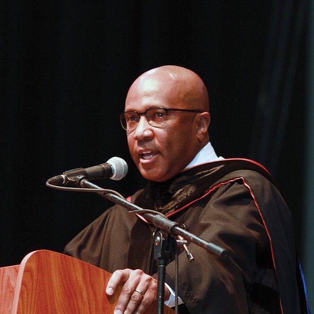 Dr. Harry L. Williams, president and chief executive officer of the Thurgood Marshall College Fund, was the commencement speaker.