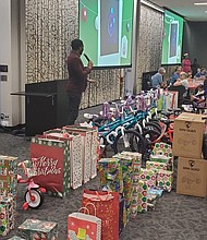 Attorney Cedrick Forrest Speaking at the 2nd Annual Beyond Fostering Christmas Experience