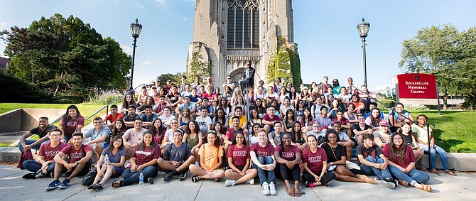 The University of Chicago in Hyde Park created a new financial assistance program in 2018 as a way to diversify its student population that provides free tuition, fees and housing to low-income students with household incomes $60,000 per year or less. Photo credit: Courtesy of the University of Chicago