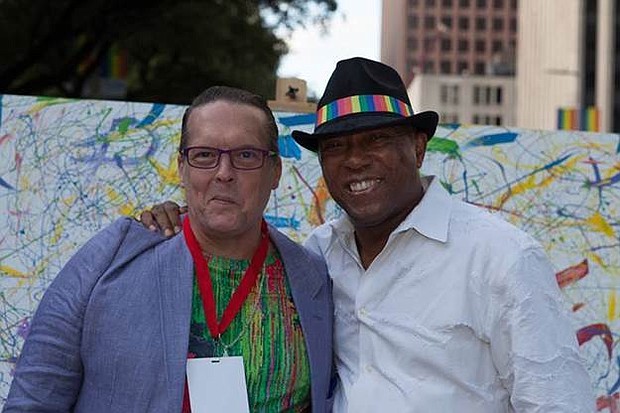 The Artist in the Jumper Maybach Boutique with Mayor Sylvester Turner