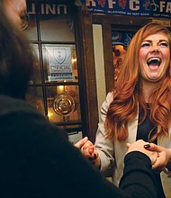 Stephanie A. Lynch celebrates her victory in November’s special election in the Richmond City Council 5th District contest.