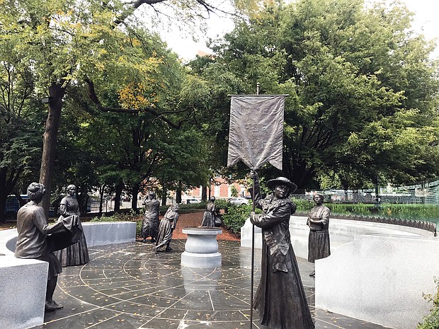 “Voices from the Garden: The Virginia Women’s Monument” on Capitol Square features seven life-size bronze statues of noted Virginia women, with more to come. The monument was dedicated in October.