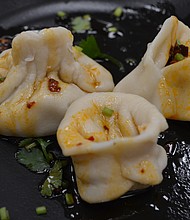 dumplings made at Chinese Community Center