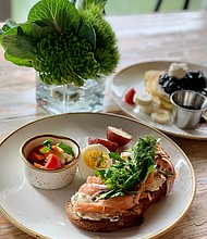 Smoked Salmon Tartine at The Dunlavy